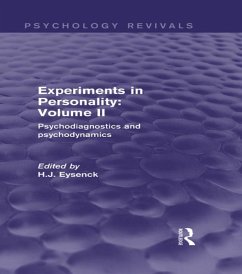 Experiments in Personality: Volume 2 (Psychology Revivals) (eBook, ePUB)