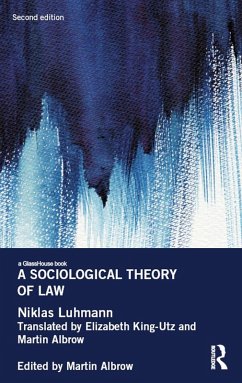 A Sociological Theory of Law (eBook, PDF) - Luhmann, Niklas