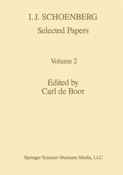 I. J. Schoenberg Selected Papers - Boor