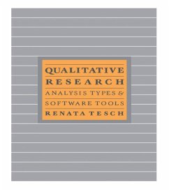 Qualitative Research: Analysis Types and Software (eBook, ePUB) - Tesch, Renata