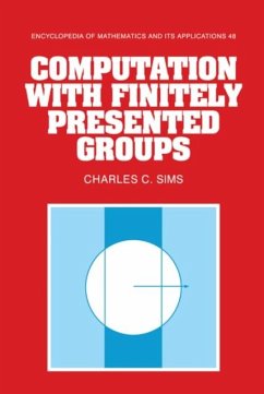 Computation with Finitely Presented Groups (eBook, PDF) - Sims, Charles C.