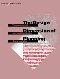 The Design Dimension of Planning (eBook, ePUB) - Carmona, Matthew; Punter, John