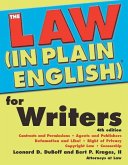 Law (In Plain English)(R) for Writers (eBook, ePUB)
