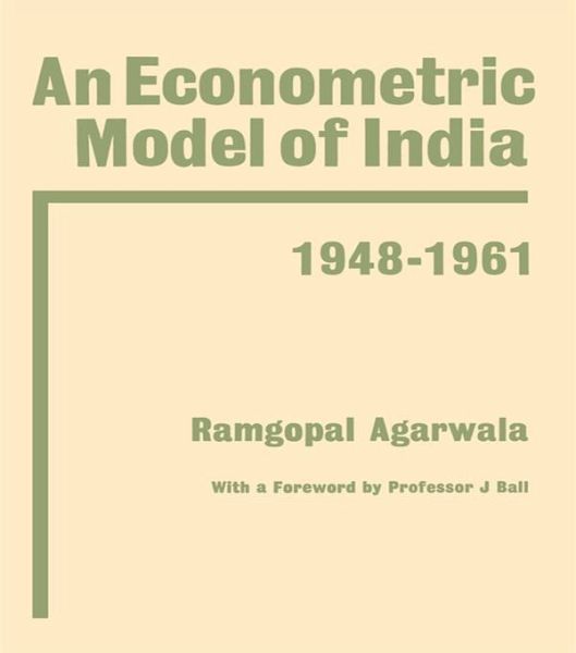Econometric Model of India (eBook, PDF) Econometric Model of India (eBook, PDF)