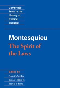 Montesquieu: The Spirit of the Laws (eBook, PDF) - Montesquieu, Charles De