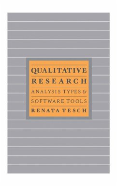 Qualitative Research: Analysis Types & Tools (eBook, PDF) - Tesch, Renata
