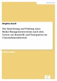 Die Einrichtung und Prüfung eines Risiko-Managementsystems nach dem Gesetz zur Kontrolle und Transparenz im Unternehmensbereich (eBook, PDF)