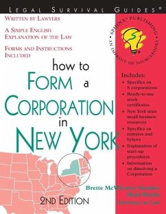 How to Form a Corporation in New York (eBook, ePUB) - Warda, Mark