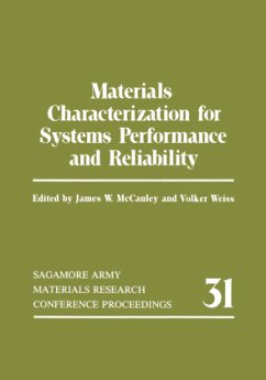 Materials Characterization for Systems Performance and Reliability - Weiss, Volker; McCauley, James W.