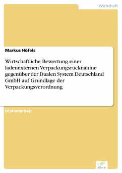 Wirtschaftliche Bewertung einer ladenexternen Verpackungsrücknahme gegenüber der Dualen System Deutschland GmbH auf Grundlage der Verpackungsverordnung (eBook, PDF) - Höfels, Markus