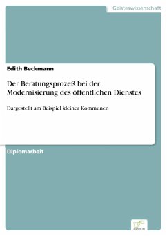 Der Beratungsprozeß bei der Modernisierung des öffentlichen Dienstes (eBook, PDF) - Beckmann, Edith