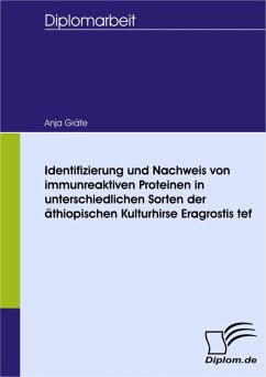 Identifizierung und Nachweis von immunreaktiven Proteinen in unterschiedlichen Sorten der äthiopischen Kulturhirse Eragrostis tef (eBook, PDF) - Gräfe, Anja