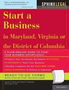 Start a Business in Maryland, Virginia, or the District of Columbia (eBook, ePUB) - Burk, James E.