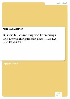 Bilanzielle Behandlung von Forschungs- und Entwicklungskosten nach HGB, IAS und US-GAAP (eBook, PDF) - Zöllner, Nikolaus