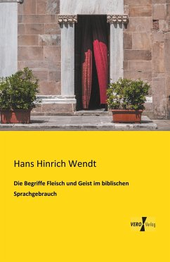 Die Begriffe Fleisch und Geist im biblischen Sprachgebrauch - Wendt, Hans Hinrich