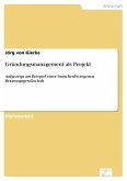 Gründungsmanagement als Projekt (eBook, PDF)