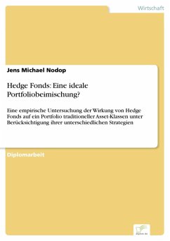 Hedge Fonds: Eine ideale Portfoliobeimischung? (eBook, PDF) - Nodop, Jens Michael