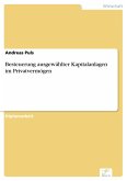 Besteuerung ausgewählter Kapitalanlagen im Privatvermögen (eBook, PDF)