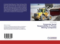 Corporate Social Responsibility in Private Mining Companies