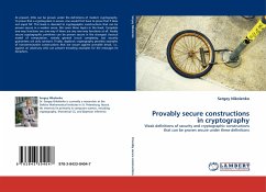 Provably secure constructions in cryptography