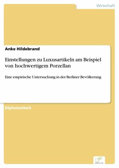 Einstellungen zu Luxusartikeln am Beispiel von hochwertigem Porzellan (eBook, PDF) - Hildebrand, Anke