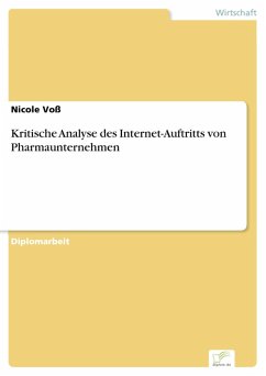 Kritische Analyse des Internet-Auftritts von Pharmaunternehmen (eBook, PDF) - Voß, Nicole