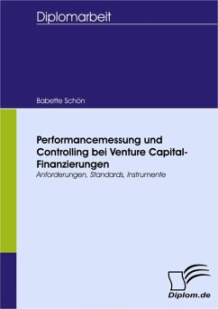 Performancemessung und Controlling bei Venture Capital-Finanzierungen (eBook, PDF) - Schön, Babette