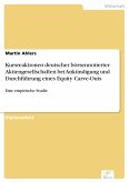 Kursreaktionen deutscher börsennotierter Aktiengesellschaften bei Ankündigung und Durchführung eines Equity Carve-Outs (eBook, PDF)