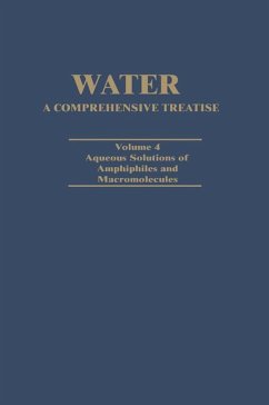 Water A Comprehensive Treatise - Franks, Felix