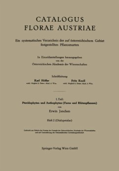 I. Teil: Pteridophyten und Anthophyten (Farne und Blütenpflanzen) - Janchen, Erwin