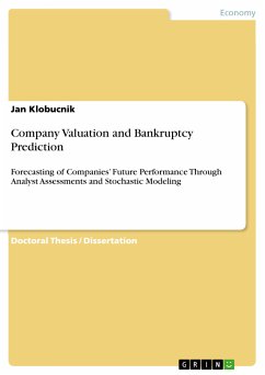 Company Valuation and Bankruptcy Prediction (eBook, PDF)