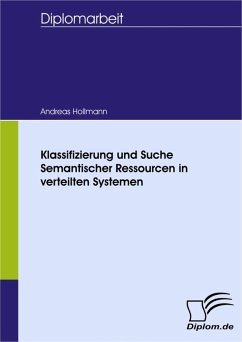 Klassifizierung und Suche Semantischer Ressourcen in verteilten Systemen (eBook, PDF) - Hollmann, Andreas