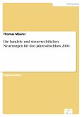 Die handels- und steuerrechtlichen Neuerungen für den Jahresabschluss 2004 (eBook, PDF)