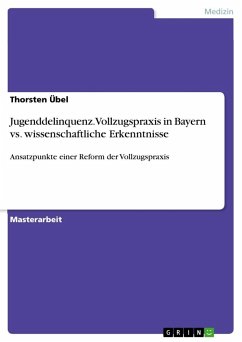 Jugenddelinquenz. Vollzugspraxis in Bayern vs. wissenschaftliche Erkenntnisse - Übel, Thorsten