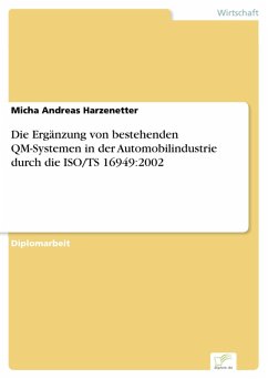 Die Ergänzung von bestehenden QM-Systemen in der Automobilindustrie durch die ISO/TS 16949:2002 (eBook, PDF) - Harzenetter, Micha Andreas