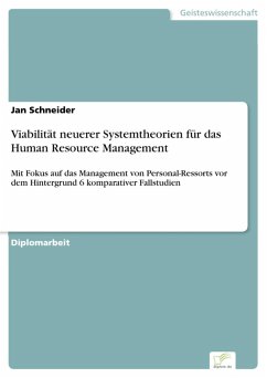 Viabilität neuerer Systemtheorien für das Human Resource Management (eBook, PDF) - Schneider, Jan