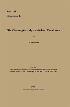 Die Genauigkeit dynamischer Parallaxen - Hopmann, Josef