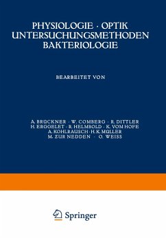 Physiologie · Optik Untersuchungsmethoden Bakteriologie - Brückner, A.;Comberg, W.;Dittler, R.