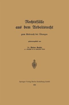 Rechtsfälle aus dem Arbeitsrecht - Kaskel, Walter