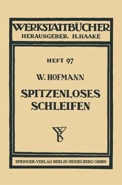 Spitzenloses Schleifen - Hofmann, Wilhelm