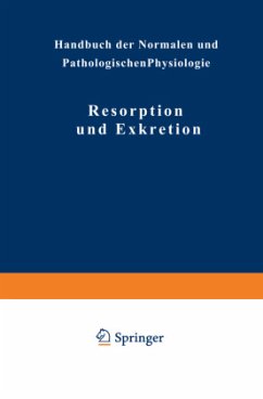 Resorption und Exkretion - Adler, NA;Ellinger, NA;Fürth, NA