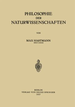 Philosophie der Naturwissenschaften - Hartmann, Max