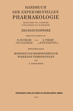 Morphin und Morphinähnlich Wirkende Verbindungen - Schaumann, Otto;Bock, Johannes Carl;Born, Gustav V. R.