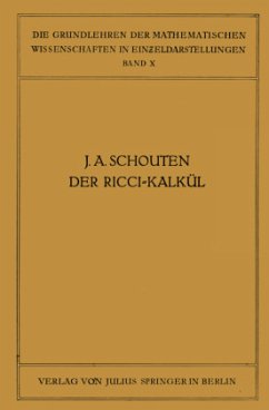 Der Ricci-Kalkül - Schouten, J. A.