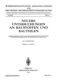 Neuere Untersuchungen an Baustoffen und Bauteilen - Hummel, Alfred; Sittel, Josef; Charisius, Kurt; Oberlies, Fridel; Krüger, Lothar; Lenhard, Hans; Herrmann, Martin; Dohmöhl, Wolfgang; Krüger, Deodata