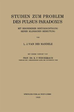 Cover Studien zum Problem des Pulsus Paradoxus