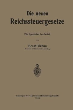 Die neuen Reichssteuergesetze - Urban, Ernst