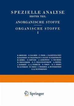 Spezielle Analyse - Brieger, R.;Dalmer, O.;Falkenhausen, F. Frhr. v.
