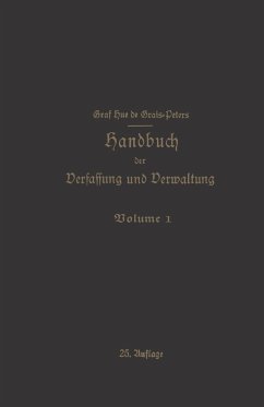Handbuch der Verfassung und Verwaltung in Preußen und dem Deutschen Reiche - de Grais, Hue