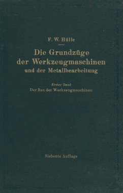 Die Grundzüge der Werkzeugmaschinen und der Metallbearbeitung - Hülle, F. W.